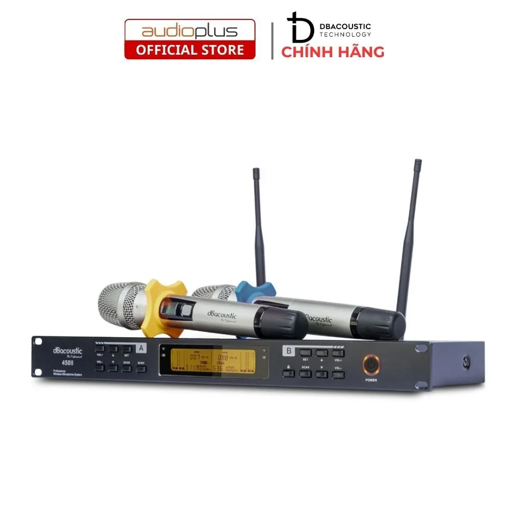 Ảnh Mic không dây DBAcoustic DB450II V2 - 5 chế độ ECHO - Hàng chính hãng - BH 12 tháng 3
