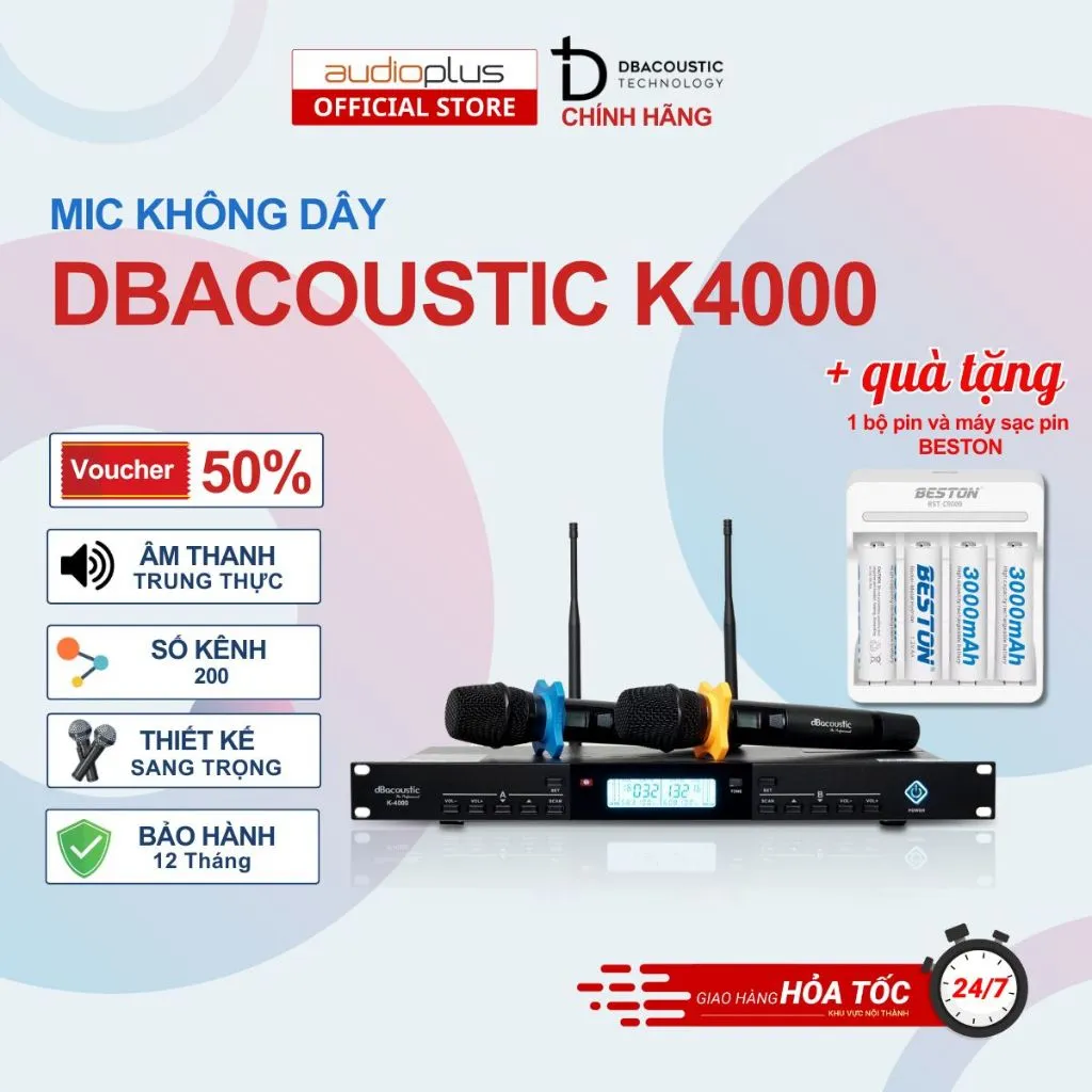 Ảnh Mic không dây DBAcoustic K4000 - Thiết kế hiện đại - 200 kênh tần số - Hàng chính hãng 1