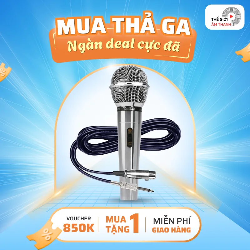 Ảnh Micro Có Dây The Platinum KS 5000 Dài 8m jack cắm 6ly - CHÍNH HÃNG 1