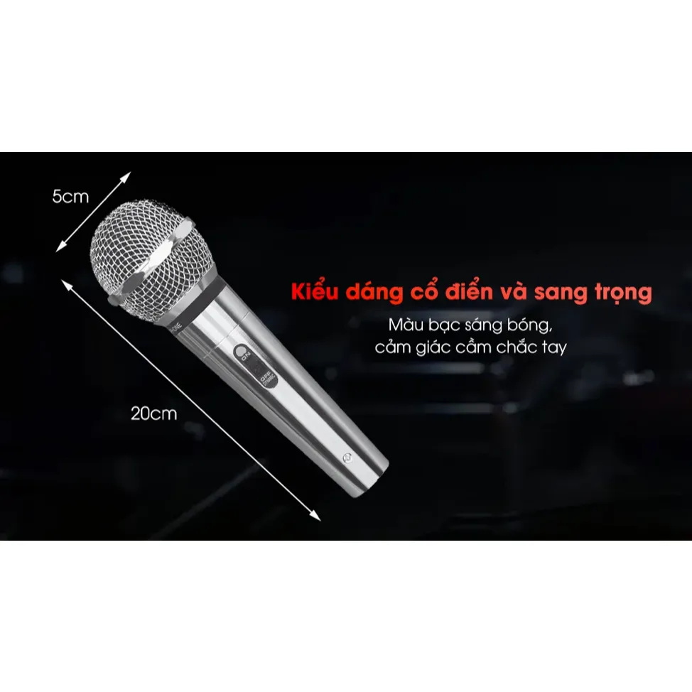 Ảnh Micro Có Dây The Platinum KS 5000 Dài 8m jack cắm 6ly - CHÍNH HÃNG 4
