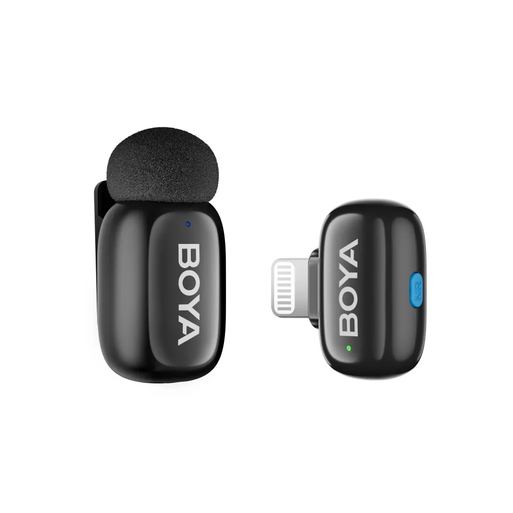 Ảnh Micro Không Dây Cài Áo Boya Mini Chống Ồn AI Thu Âm LiveStream Có Hộp Sạc 4