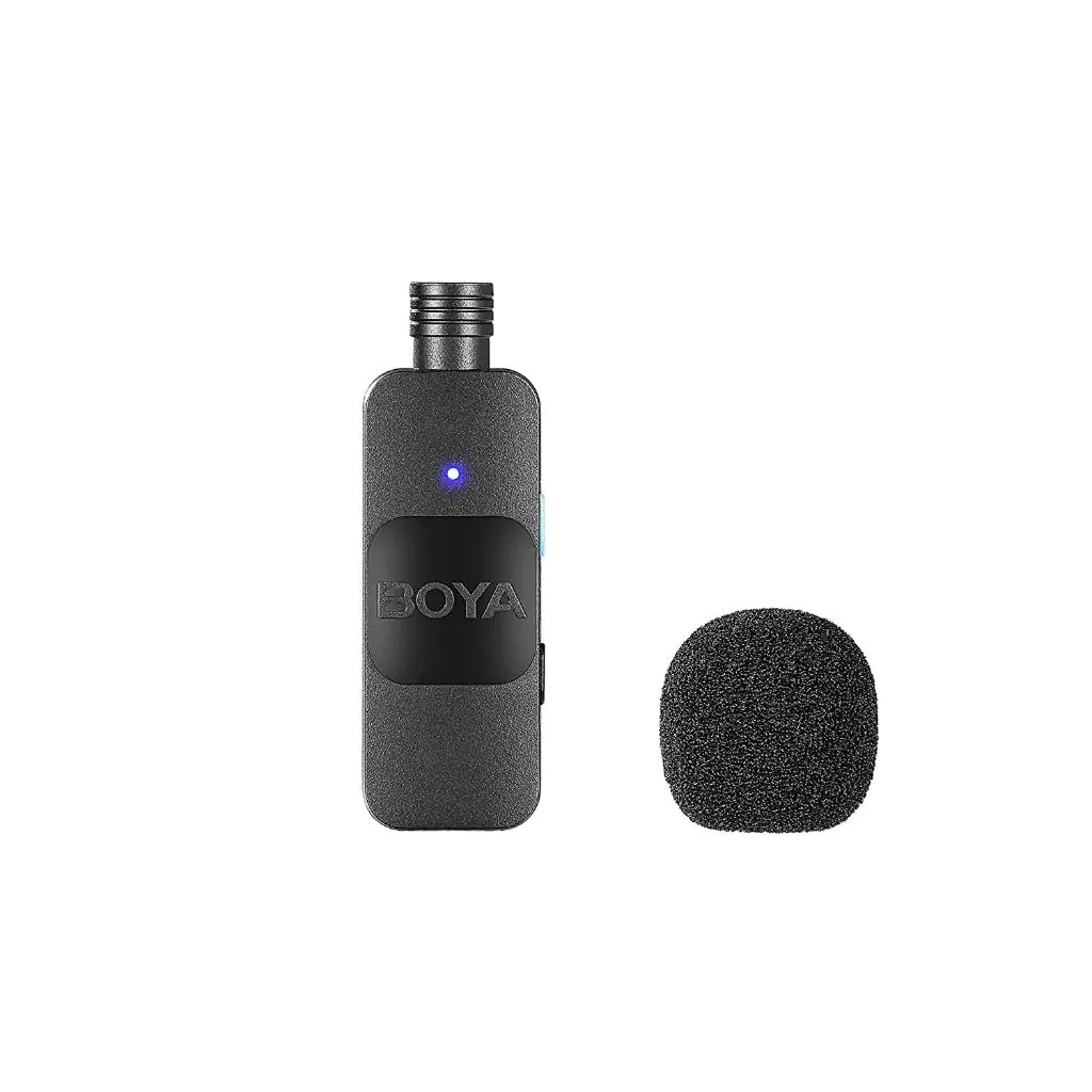 Ảnh Micro Không Dây Thu Âm Cài Áo Boya V10 2.0 Type-C | Phạm Vi 100m | TX 9 Giờ | Kẹp Xoay 360 Độ (Đen) 2