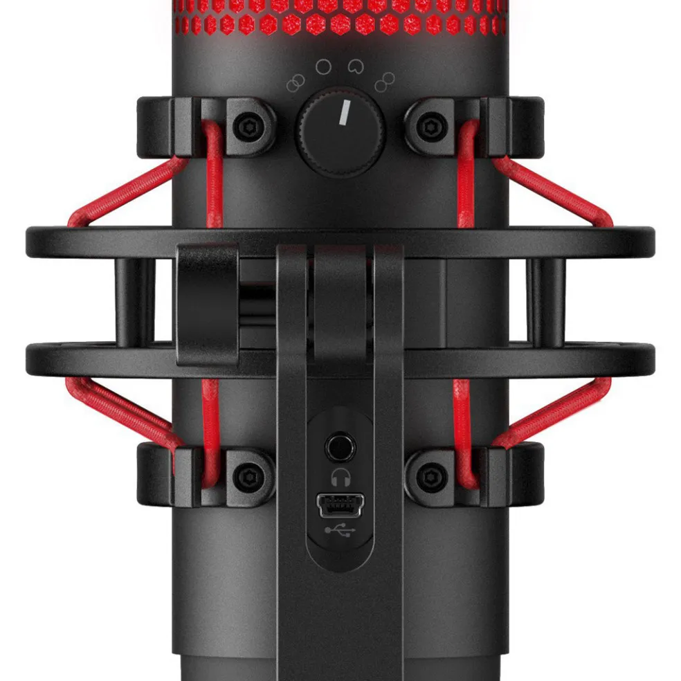 Ảnh Micro Kingston HyperX QuadCast (LED 1 màu Đỏ ) chuyên dùng cho streamer gamer creato 2