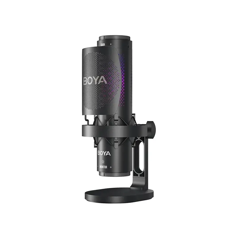 Ảnh Micro Thu Âm Để Bàn Boya K9 | Hi-Fi Quality Sound | Đèn RGB 3 Mode | 3 Mode Định Hướng 1