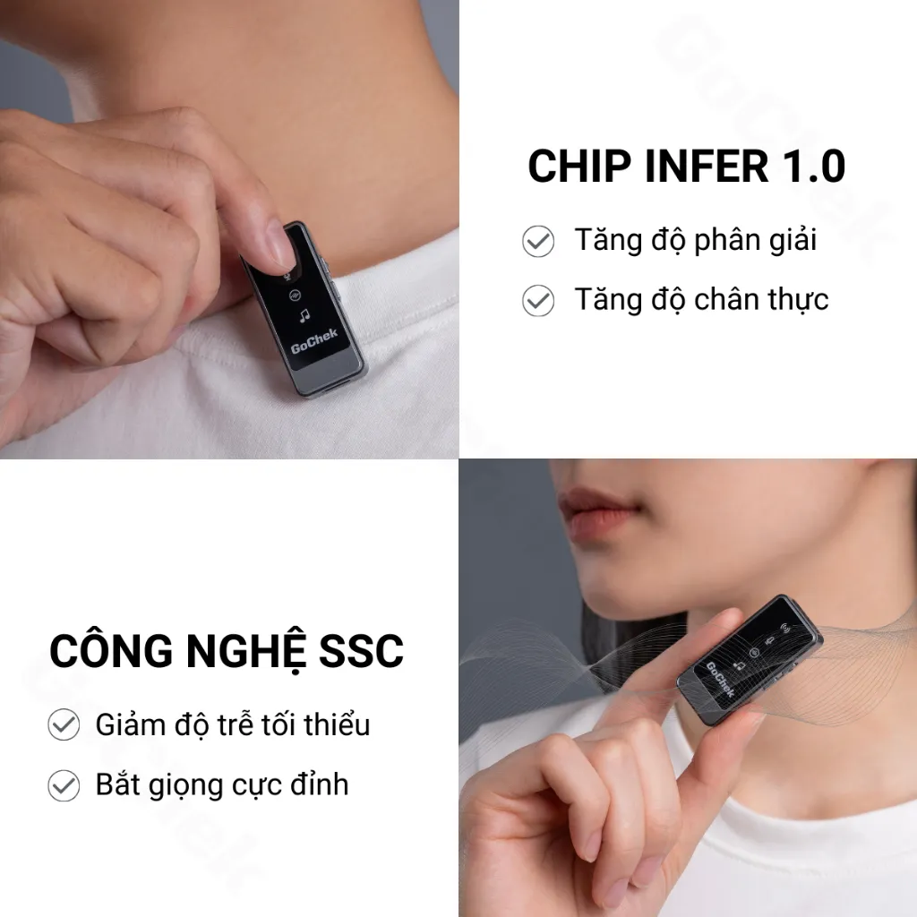 Ảnh Micro Thu Âm Không Dây HOSAN S24 Ultra Hỗ Trợ Khả Năng Lọc Ồn Tốt 2