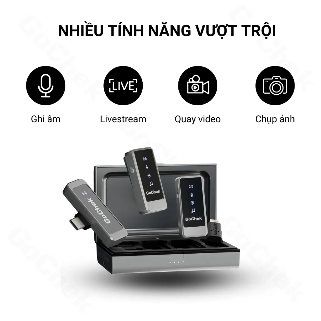 Ảnh Micro Thu Âm Không Dây HOSAN S24 Ultra Hỗ Trợ Khả Năng Lọc Ồn Tốt 4