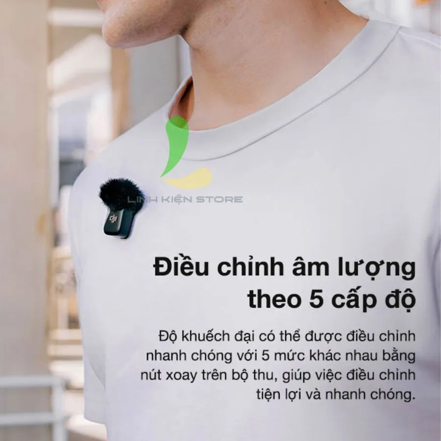 Ảnh Microphone Không Dây HOSAN DJI MIC Mini Ghi Âm Chuyên Nghiệp Cho Thời Lượng Pin 10 Giờ Ấn Tượng 2