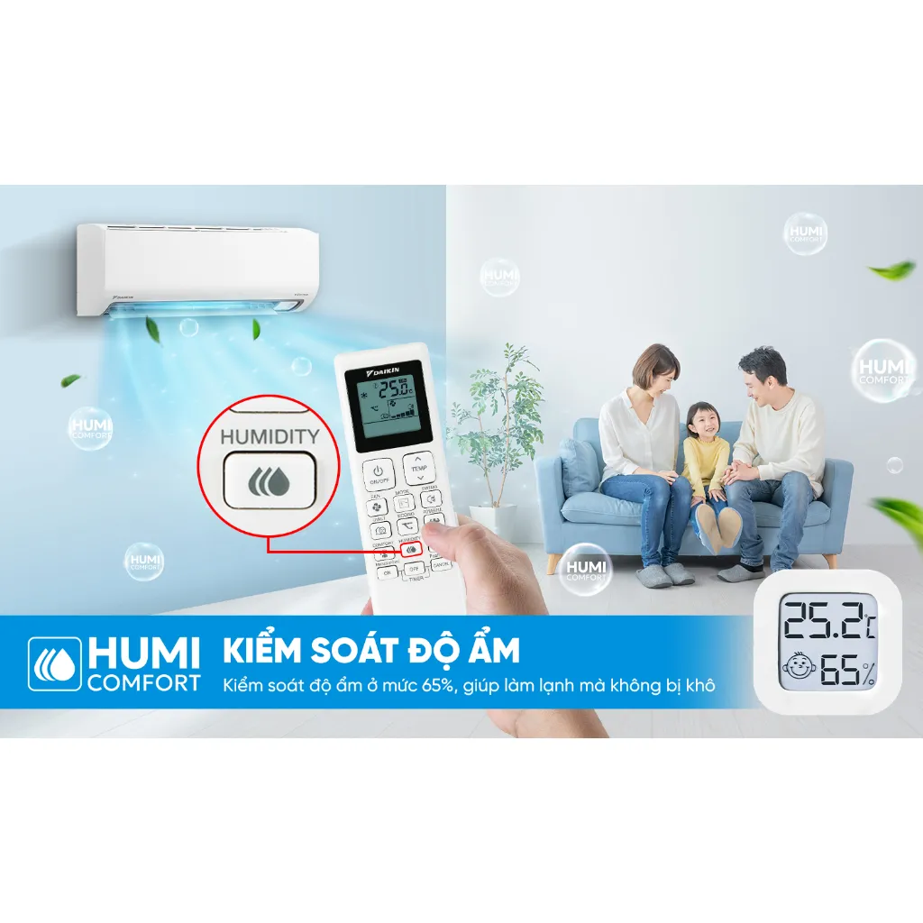 Ảnh [MIỄN PHÍ LẮP ĐẶT 1TR3] MỚI 2025 - Máy Lạnh Daikin Inverter 1 chiều FTKB35ZVMV 1.5HP 12000BTU 4