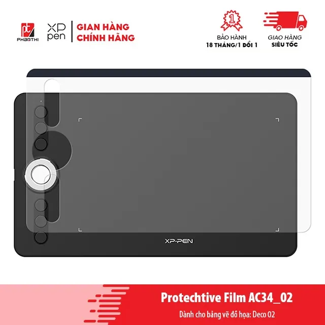 Ảnh Miếng Dán Bảo Vệ Mặt Bảng Vẽ XP-Pen Deco 01, Deco 02, Deco 03 Protector Film 1