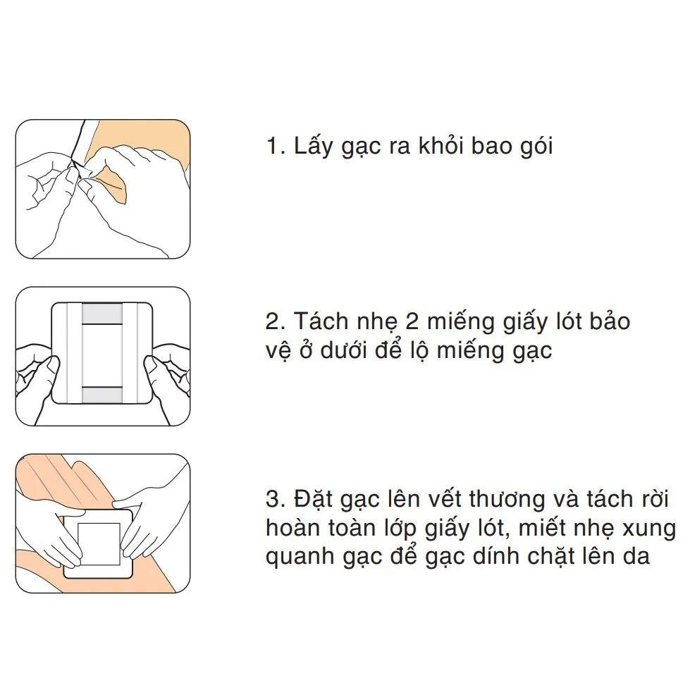 Ảnh Miếng dán Có Gạc HETIS Non-Woven Pab Hỗ Trợ Hút Dịch nhiều size (lẻ 1 miếng) 3