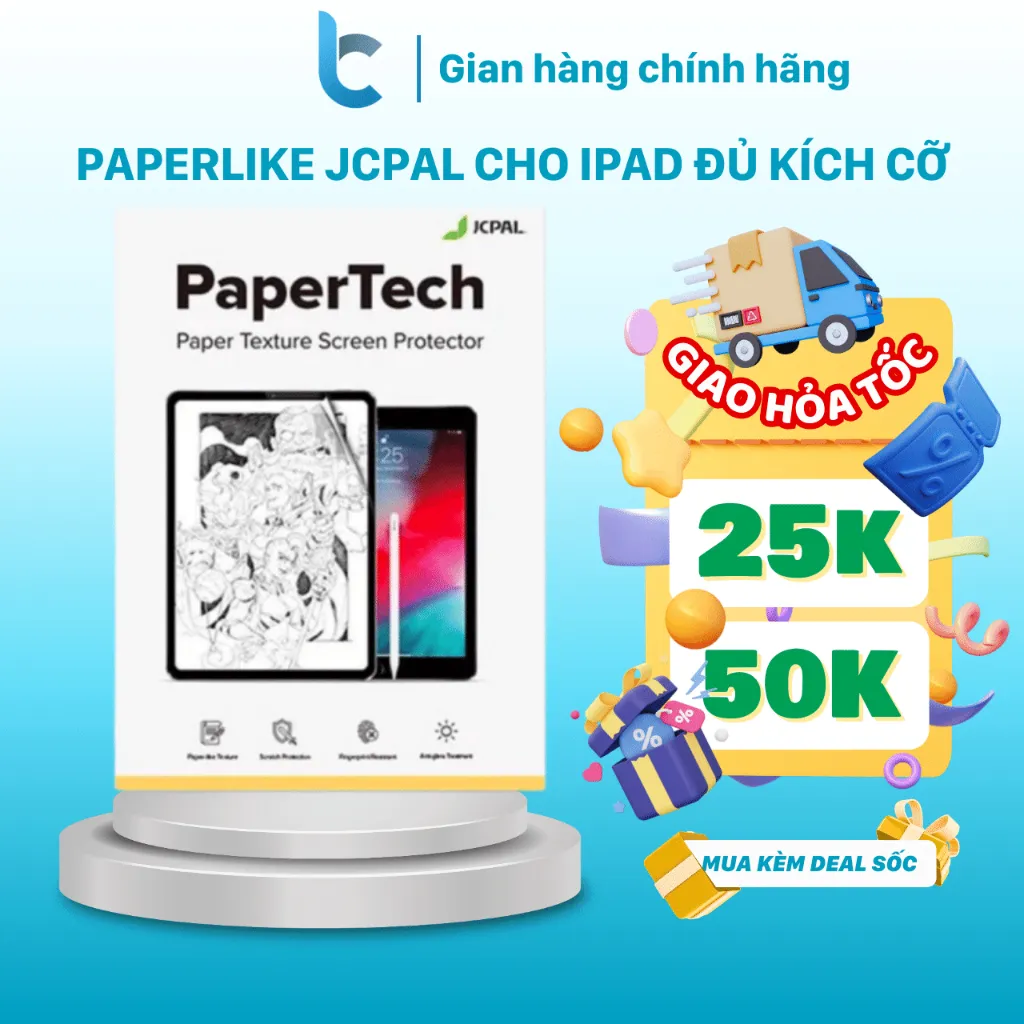 Ảnh Miếng Dán IPAD Paperlike PaperTech JCPAL Texture 1