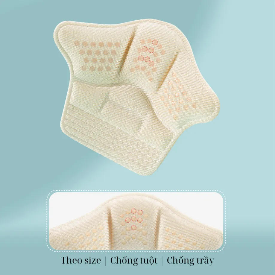 Ảnh Miếng Dán Lót Gót Giày 5D Chống Rộng MINSU M5510 Lót Đệm Có Hạt Silicon Bảo Vệ, Chống Trầy Cho Giày Cao Gót Thể Thao 3