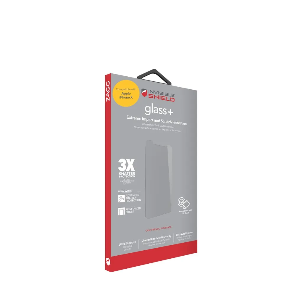Ảnh Miếng dán màn hình cường lực chống va đập InvisibleShield iPhone X/Xs/11 Pro 2