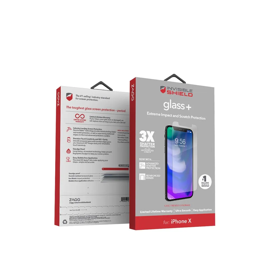 Ảnh Miếng dán màn hình cường lực chống va đập InvisibleShield iPhone X/Xs/11 Pro 3