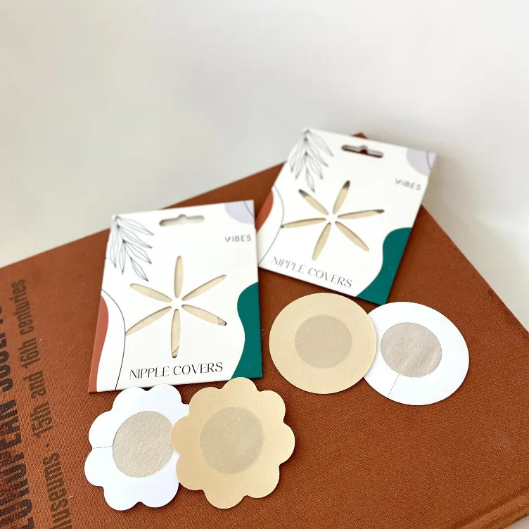 Ảnh Miếng dán nhũ, dán ngực, dán ti Lụa cao cấp VIBES Nipple Covers - 5 cặp 3