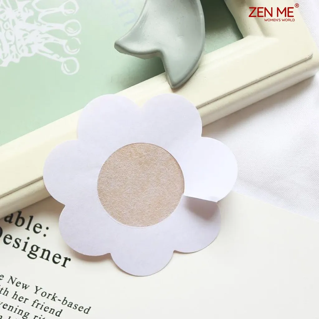 Ảnh Miếng Dán Nhũ Hoa Zen Me Chất Liệu Giấy Dán Chắc Chắn 1