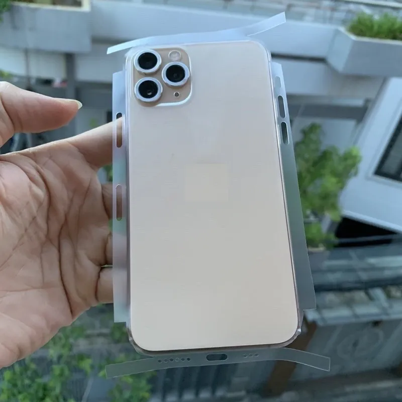 Ảnh Miếng dán PPF Trong suốt iphone KTM,bảo vệ toàn bộ mặt lưng và viền 11 12 13 14 pro max 2