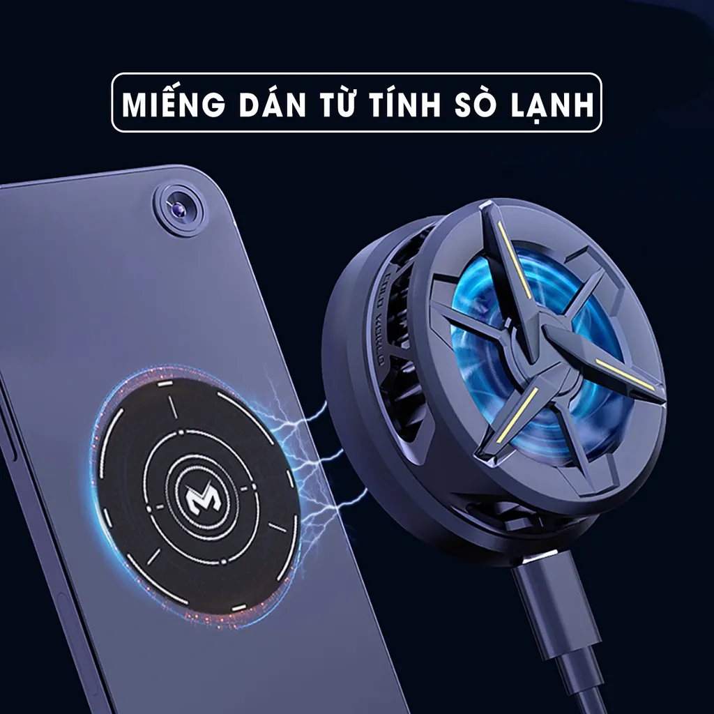 Ảnh Miếng dán từ tính cho quạt tản nhiệt điện thoại MEMO lực hút từ tính mạnh dành cho cx01, cx02, cx-a2, X12, X13, L06 2