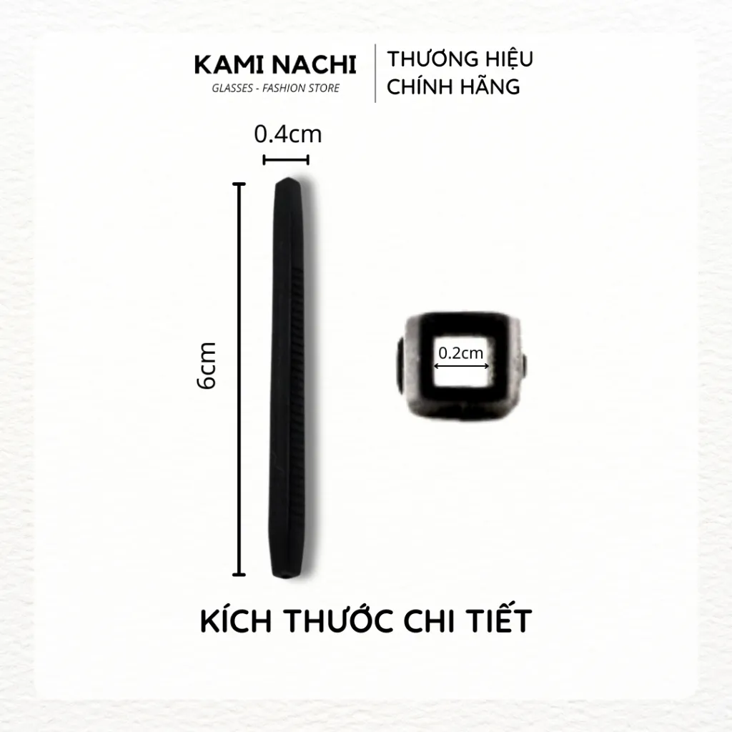 Ảnh Miếng đệm làm êm tai cho kính bằng silicon siêu bền hình cây tăm chống trượt KAMI NACHI 2