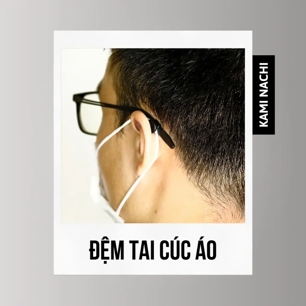 Ảnh Miếng đệm làm êm tai cho kính bằng silicon siêu bền hình cúc áo chống trượt KAMI NACHI 4