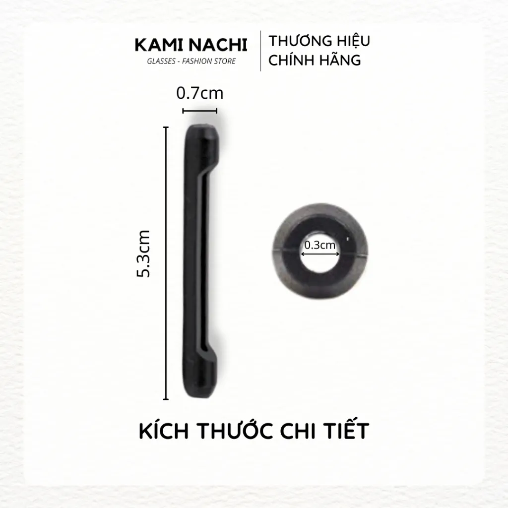 Ảnh Miếng đệm làm êm tai cho kính bằng silicon siêu bền hình con sâu chống trượt KAMI NACHI 2