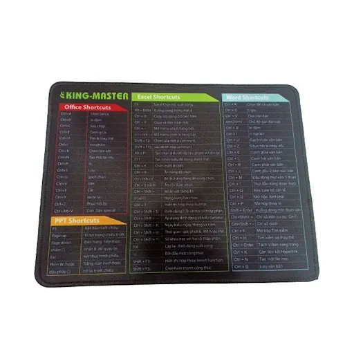 Ảnh Miếng Lót Chuột Kingmaster Phím Tắt Văn Phòng (24.5X32X0.3) - Không bảo hành 2
