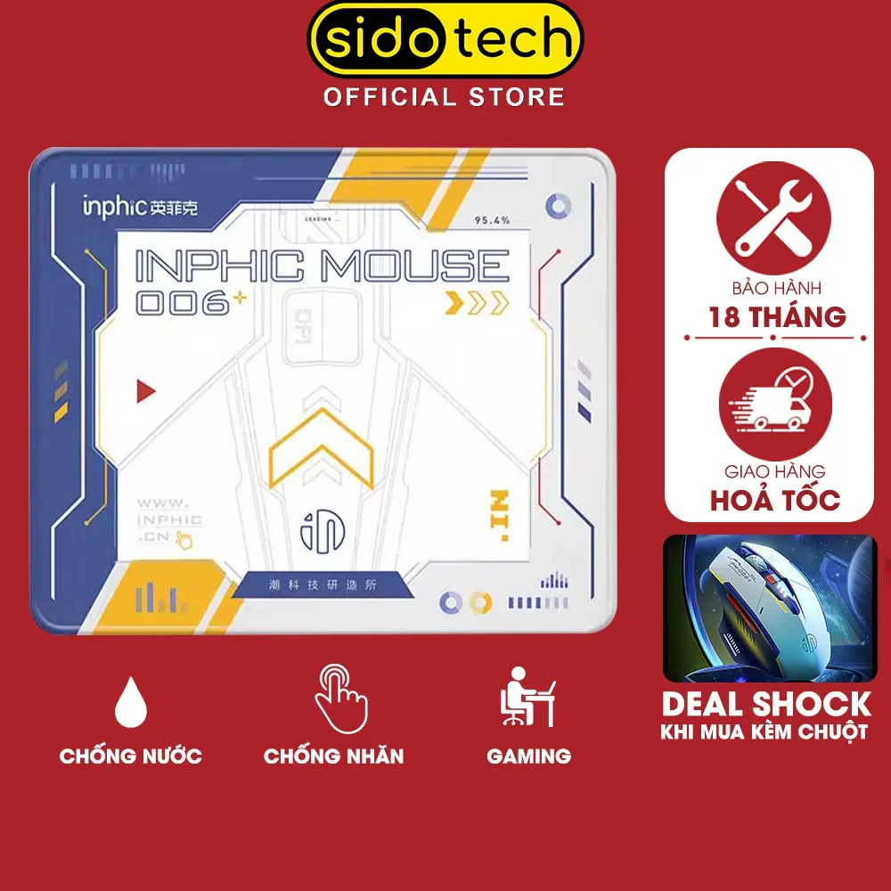 Miếng Lót Chuột Gaming SIDOTECH GUNDAM Chống Nước Cỡ Lớn/Nhỏ