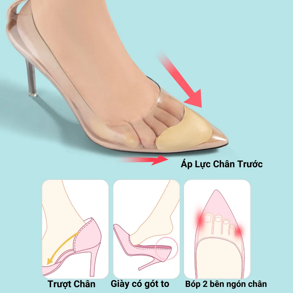 Ảnh Miếng Lót Đệm Mũi Giày Eva MINSU M5530 Êm Chân Giúp Tăng Size Giày, Tránh Xước Ngón Chân 1
