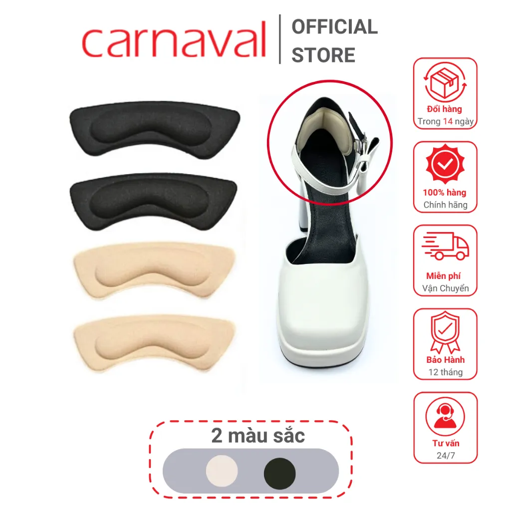 Ảnh Miếng lót giày nữ Carnaval siêu êm ái, bảo vệ gót chân và mang lại cảm giác thoải mái tuyệt đối. 2