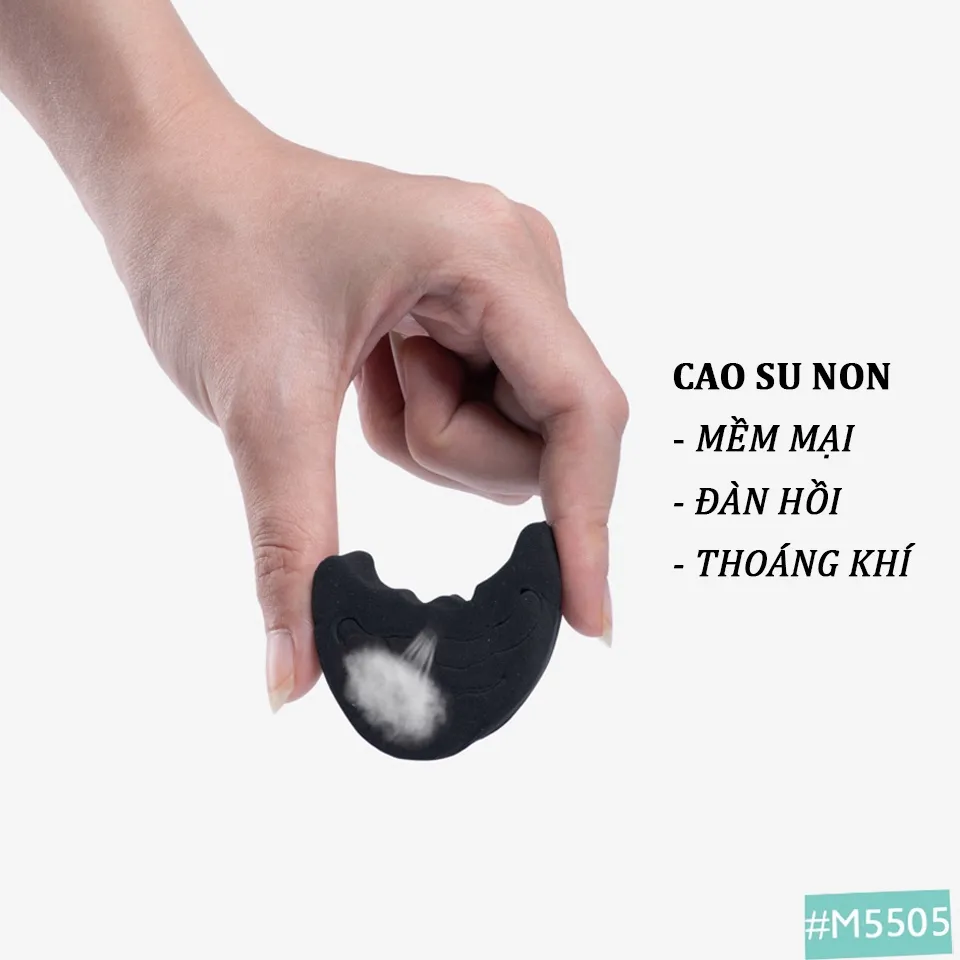 Ảnh Miếng Lót Mũi Giày Cao Su EVA Siêu Nhẹ MINSU M5505 Đệm Êm, Thoải Mái Chống Đau Ngón Chân, Giảm Bị Rộng Cho Nữ 4