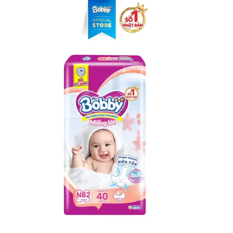 Ảnh Miếng lót sơ sinh Bobby Newborn 2-40 miếng 2