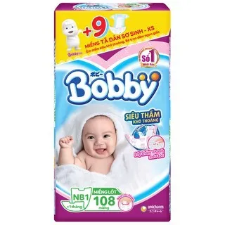 Ảnh Miếng lót sơ sinh Bobby Newborn 1-108 miếng 2