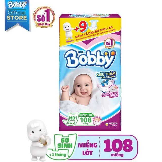 Ảnh Miếng lót sơ sinh Bobby Newborn 1-108 miếng 4