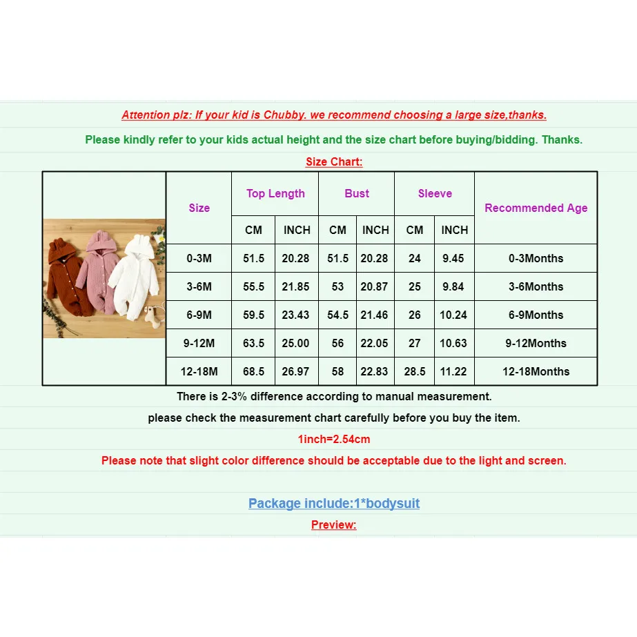 Ảnh MIKRDOO  Áo liền quần trẻ em tay dài có mũ trùm đầu màu trơn dành cho bé trai và bé gái 0-18 tháng tuổi 1