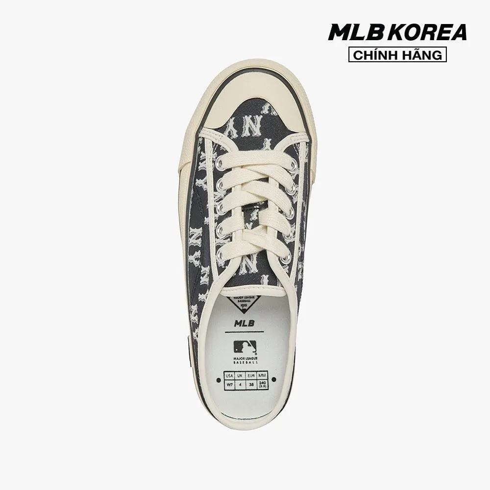 Ảnh MLB - Giày mules unisex đế bệt thời trang Monogram 3AMUPBM3N-50BKS 2