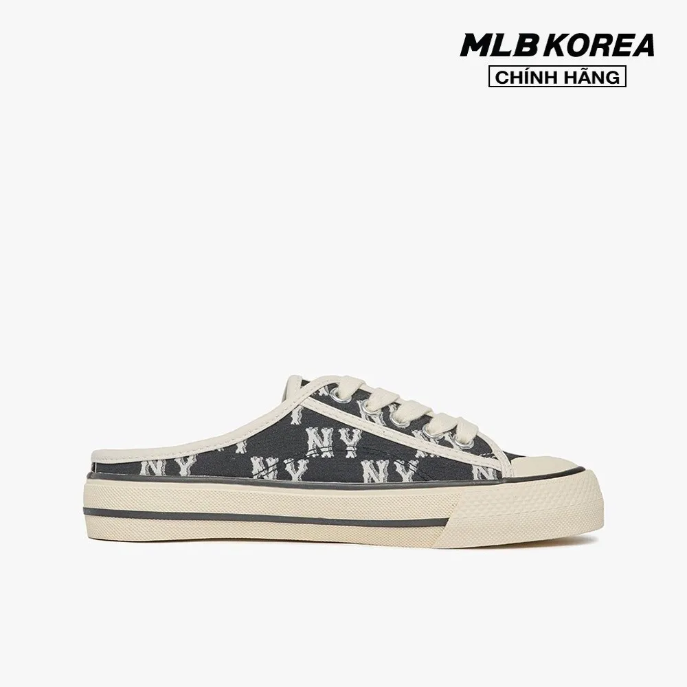 Ảnh MLB - Giày mules unisex đế bệt thời trang Monogram 3AMUPBM3N-50BKS 3