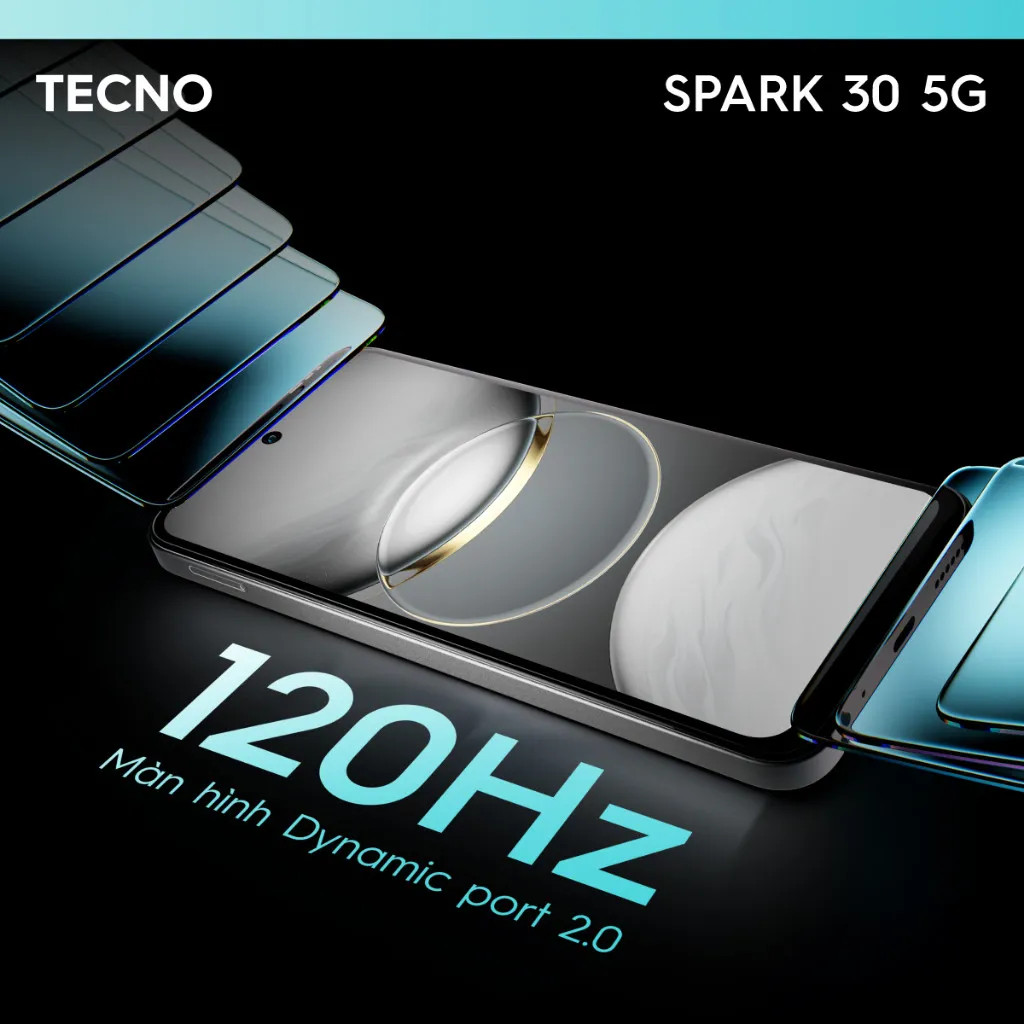 Ảnh [MỞ BÁN]Điện Thoại Tecno Spark 30 5G | (6+6)GB/128GB | Camera 108MP | Màn Hình 6.67" 120Hz | Chính Hãng 4