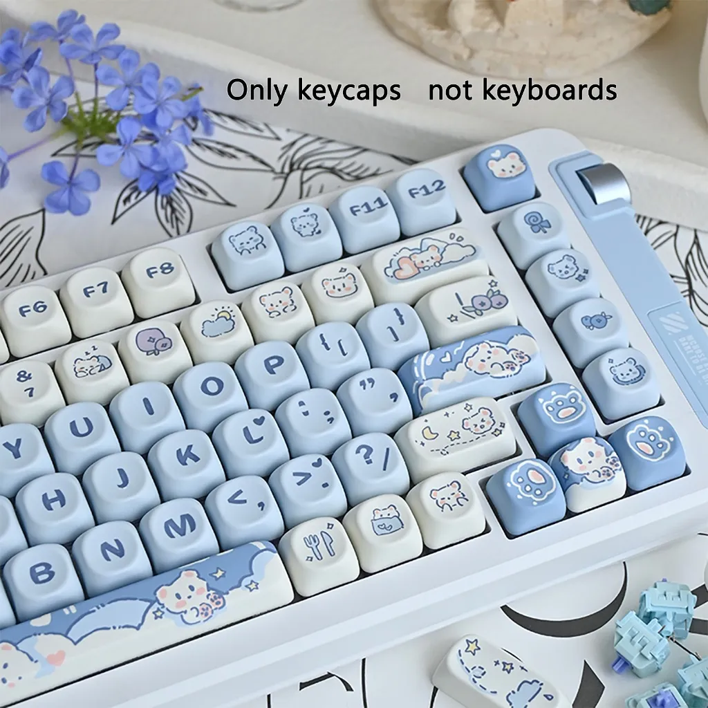 Ảnh Moa Profile Theme Keycaps PBT DIY Custom for130 / 132 / 141 / 142 Bàn phím chơi game cơ học Keycap 2