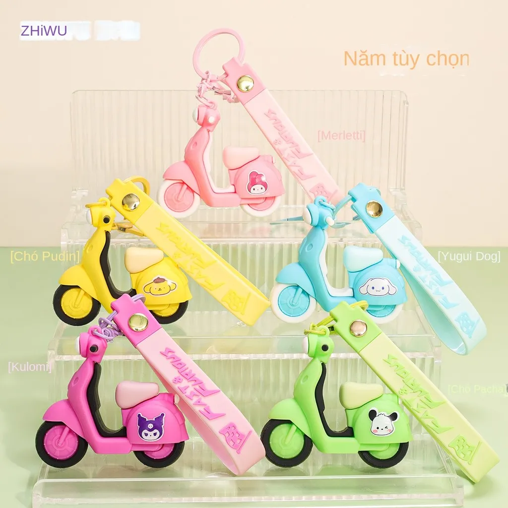 Ảnh Móc gắn chìa khóa  kuromi cinnamon melody  xe máy gắn lên chìa khóa nhà trang trí balo túi xách làm quà tặng BEE GEE 1