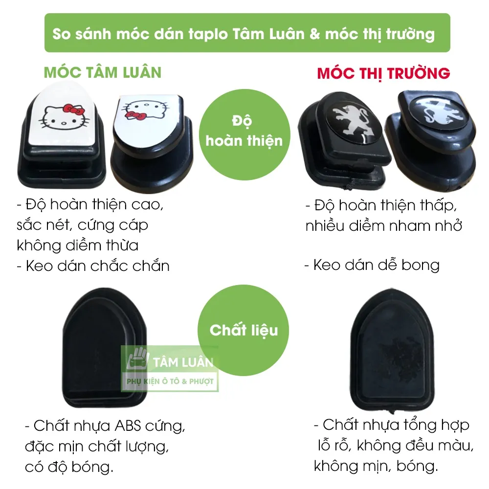 Ảnh Móc treo đồ ô tô, xe hơi Tâm Luân dính chắc, phụ kiện ô tô nhỏ gọn tiện lợi 2