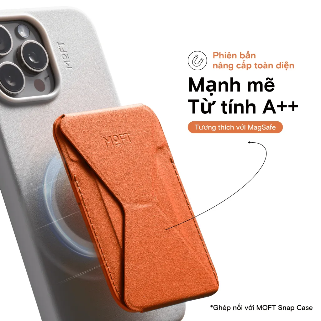 Ảnh MOFT MOVAS™ Ví Magnetic Giá đỡ điện thoại ví gập tương thích với mọi phong cách sự thích ứng iPhone/Android - Magnetic Compatible 2