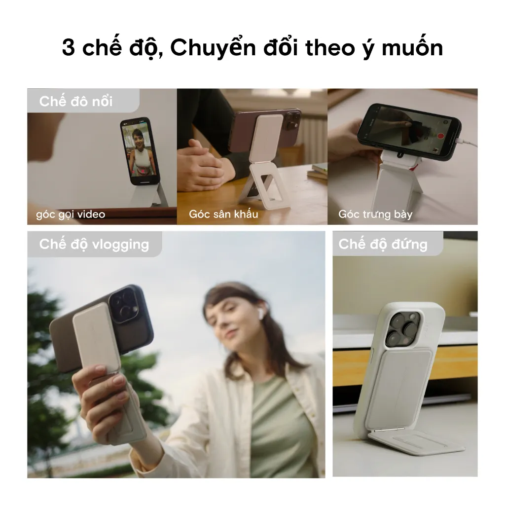 Ảnh MOFT Phone Tripod Stand Snap Invisible  (Magnetic Tripod) giá đỡ ba chân có nam châm gắn điện thoại【Không có khe cắm thẻ】 3
