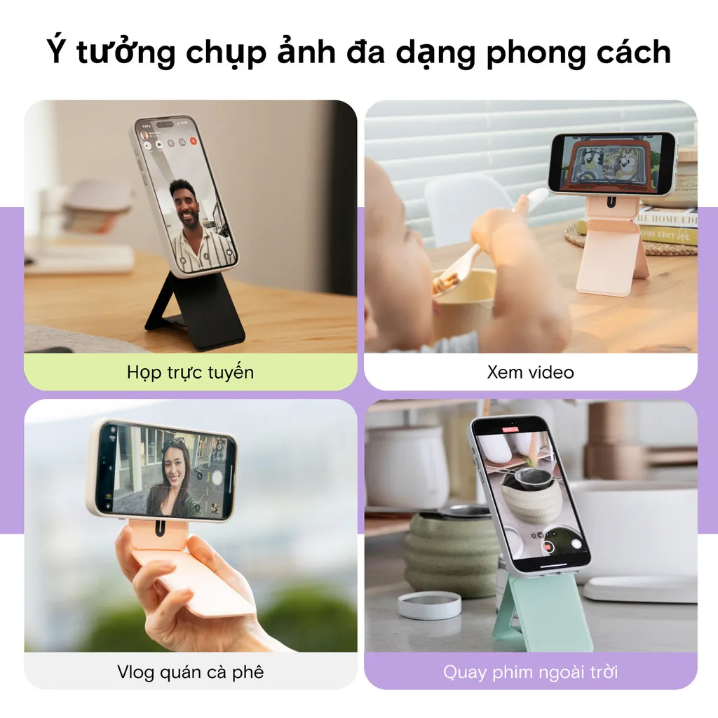 Ảnh MOFT Snap Invisible Phone Tripod Stand MOVAS™ (Magnetic Compatible) giá đỡ ba chân MOFT có nam châm gắn điện thoại 3