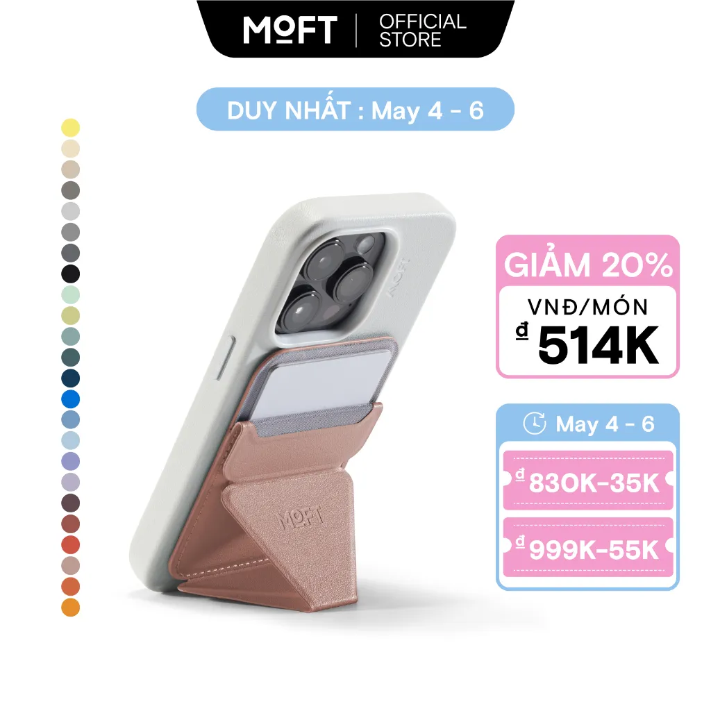 Ảnh Moft Snap on Phone Stand Wallet MOVASTM - Ví từ tính Tương thích với dòng iPhone 12 / 13 / 14 / 15 / 16 1