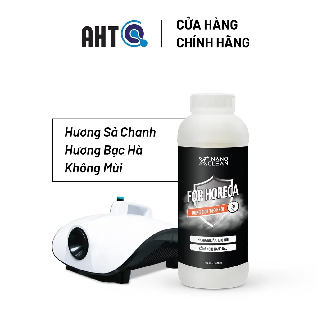 Ảnh [Mới] Dung dịch tạo khói, phun khói Nano Xclean For Horeca 1L-Diệt Khuẩn Khử Mùi nhà cửa phòng-Nano Bạc AHT Corp (AHTC) 3