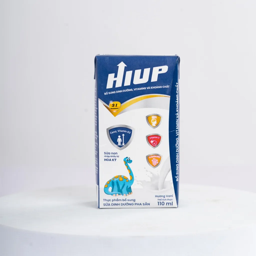Ảnh Một thùng 48 hộp thực phẩm dinh dưỡng pha sẵn Hiup ( 110ml ) tăng chiều cao cho bé từ 2 - 15 tuổi 4