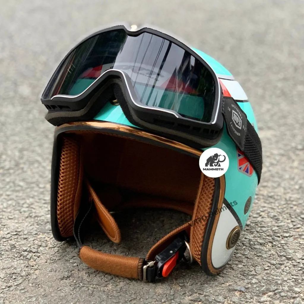 Ảnh Mũ bảo hiểm 3 4 VARO helmets Viền đồng lót nâu bảo hành 12 tháng 3