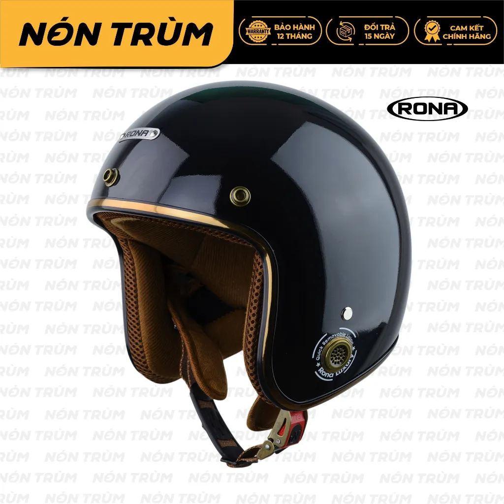 Ảnh Mũ bảo hiểm 3/4 Rona R8 freesize 55-58cm phù hợp cho nam và nữ đi xe máy tại Nón Trùm 2