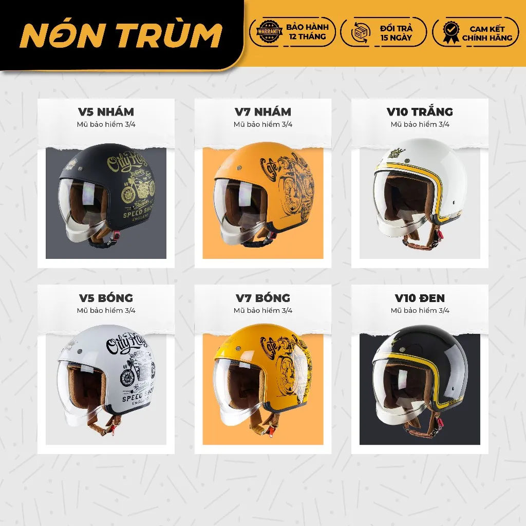 Ảnh Mũ bảo hiểm 3/4 Royal M139 kính âm chính hãng cho nam và nữ đi xe máy bảo hành 12 tháng 4