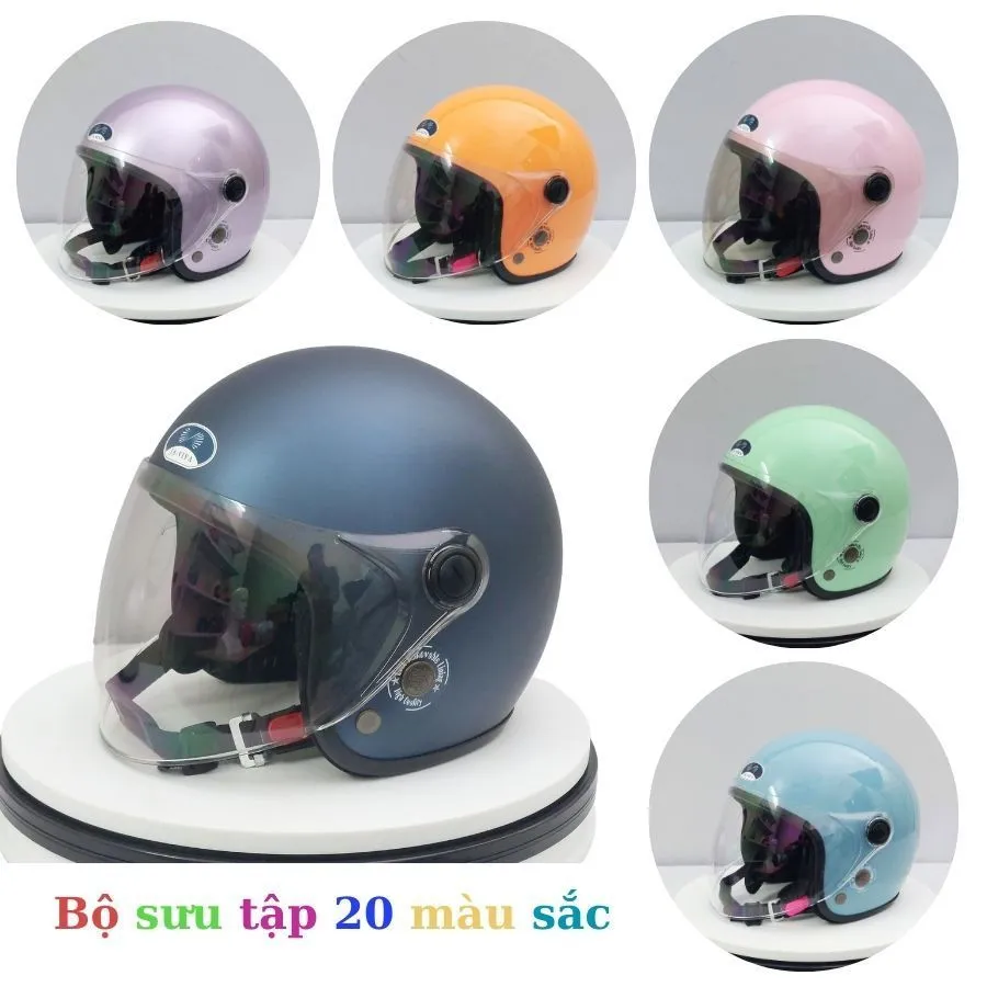 Ảnh Mũ bảo hiểm 3/4,nón bảo hiểm JA - VIVA ja08 có kính chắn gió siêu hot,giá rẻ nhiều màu chính hãng 2